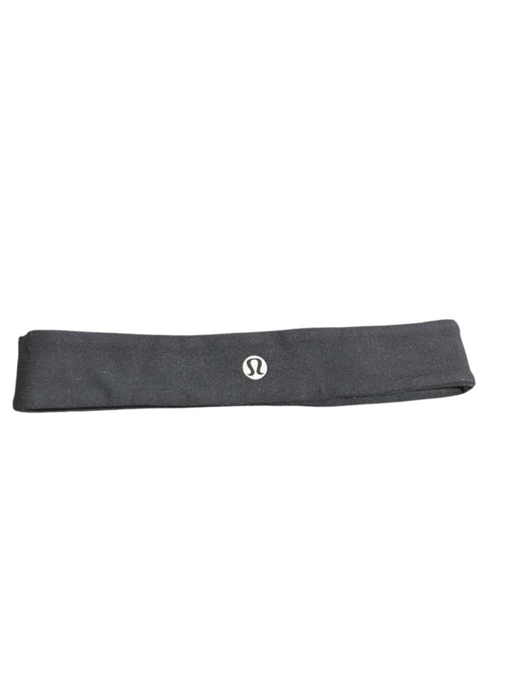 Lululemon Black Stretchy Elastic Headband With Logo Secure Snug Fit